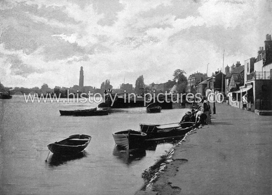 The River Thames, Strand-on-the-Green. c.1890's